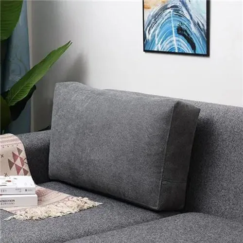 Vista 10 de YURRO Cojín de apoyo lumbar rectangular grande, almohada de lectura suave para sofá y cama, almohada de respaldo desmontable con cremallera oculta