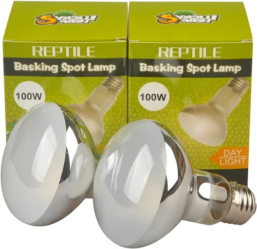 Vista 6 de LUCKY HERP Lámpara de punto de sol para reptiles, bombilla de calor de luz diurna, paquete de 2 (25 W)