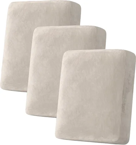 Vista 136 de H.VERSAILTEX Funda de cojín elástica de terciopelo para sofá, funda de cojín de felpa para cojines de silla, protector de muebles, cojín de asiento