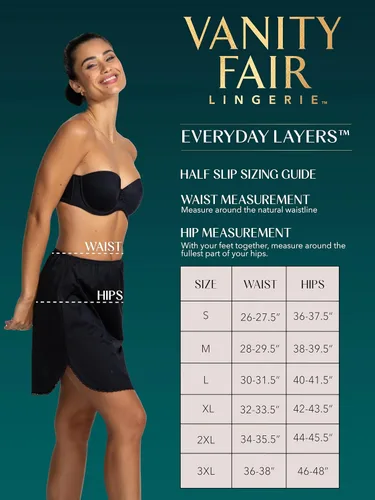 Vista 5 de Vanity Fair Mujeres Daywear Solutions Half Slip 11711