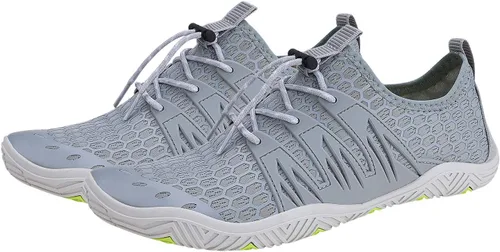 Vista 5 de MAYZERO Zapatos de agua para hombres y mujeres, zapatos de surf, playa, piscina, zapatos de punta ancha, senderismo, zapatos de agua, zapatillas