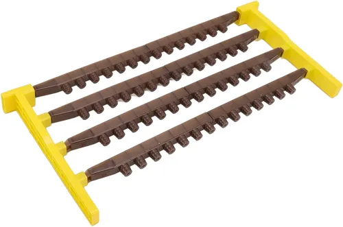 Vista 7 de Marco de barra de celda Queen Bee,Apicultura Queen Cell Cup Holder Frame Bar,Kit de copas de celda de abeja,Equipo de apicultura Queen Bee Base Base
