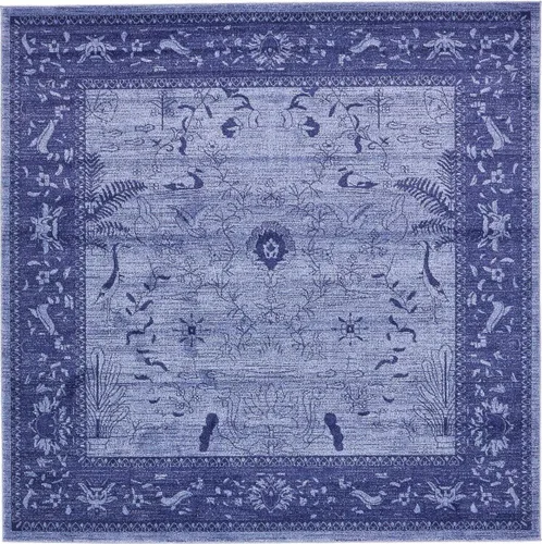 Vista 10 de Unique Loom La Jolla Collection - Alfombra de granja, contemporánea, botánica, tradicional, vintage