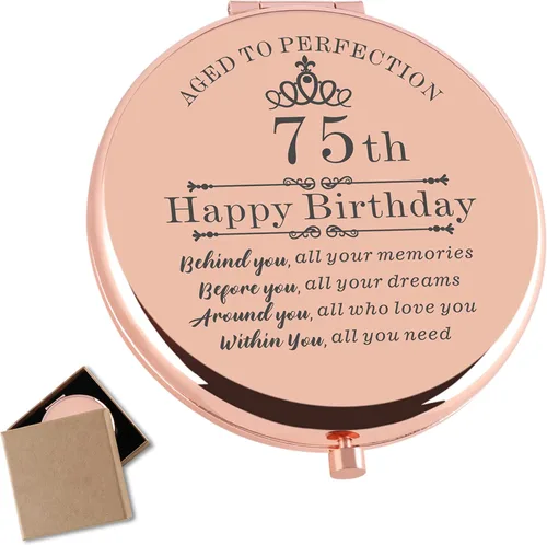 Vista 14 de Regalo de cumpleaños de 13 años para niñas, color oro rosa, bolsillo compacto, regalos para hija, mejor amiga, hermana, feliz cumpleaños 13, ideas
