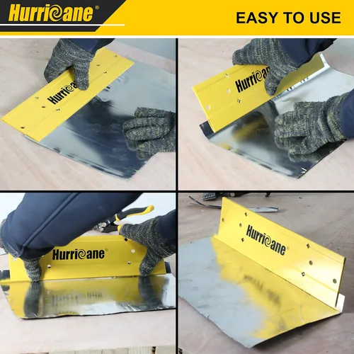Vista 5 de HURRICANE Herramienta Plegable de 12 Pulgadas, Herramientas de Doblado de Chapa para HVAC, Herramienta Manual Dobladora de Conductos, Formación