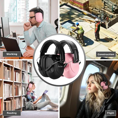 Vista 49 de ProCase NRR 28dB Noise Reduction Ear Muffs, Foldable Adjustable Noise Cancelling Headphones