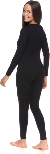 Vista 5 de U.S. Polo Assn. Conjunto de ropa interior térmica para mujer, camisas térmicas y leggings térmicos para mujer