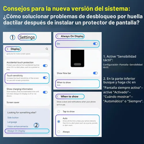 Vista 5 de AACL [Compatible con huellas dactilares] [Paquete de 3] Protector de pantalla de vidrio templado curvado 3D para Samsung Galaxy S22 Ultra 5G