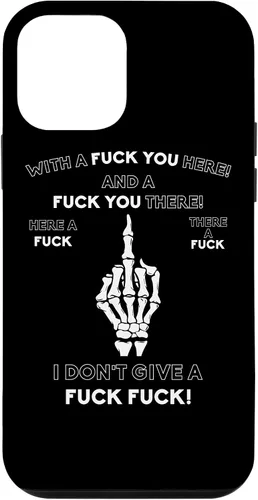 Vista 16 de Skeleton Middle Finger F You Pun Adult Humor Novelty Gifts Case for iPhone 17