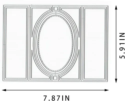 Vista 2 de Estivaux Troqueles con Forma de Tarjeta 3D para Hacer Tarjetas, Juegos de Troqueles de Corte de Tarjetas de Regalo de Forma Rectangular, Troqueles