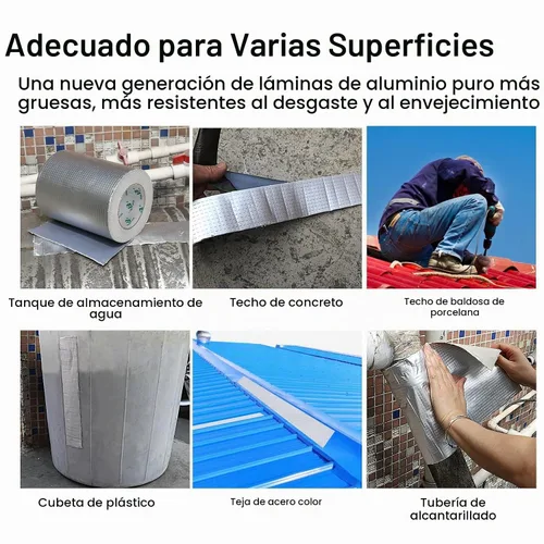 Vista 6 de BOMEI PACK Cinta de butilo, impermeable de 0.059 in x 8 pulgadas de ancho x 16.4 pies de largo, reparación de fugas multiusos para sellado de barcos