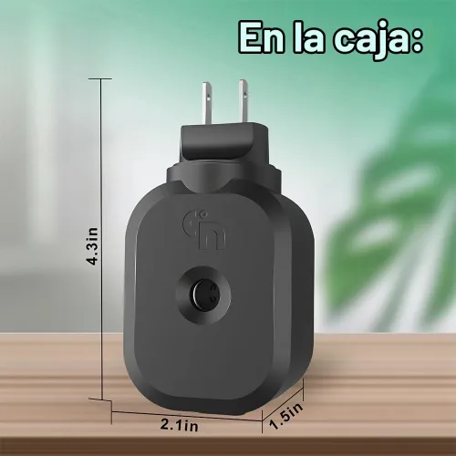 Vista 2 de Repelente de mosquitos para uso en interiores, control de aplicación Bluetooth, repelente electrónico de mosquitos, con 2 recambios repelentes