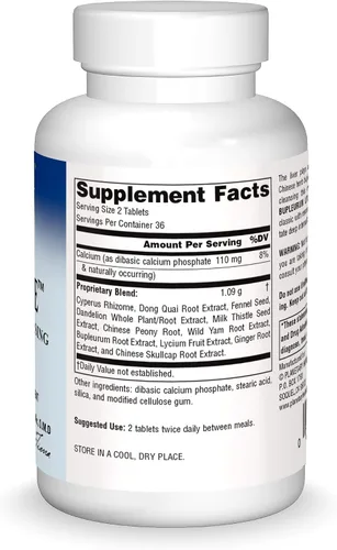 Vista 3 de Planetary Herbals Bupleurum Liver Cleanse 545mg - Con calcio, rizoma de ciprés, jengibre y más - 72 tabletas Supports the Natural Cleanseing