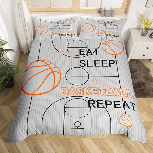 Vista 14 de jejeloiu Juego de ropa de cama de fútbol para niños, tamaño individual, juego de funda de edredón de fútbol para niños y niñas, funda de edredón