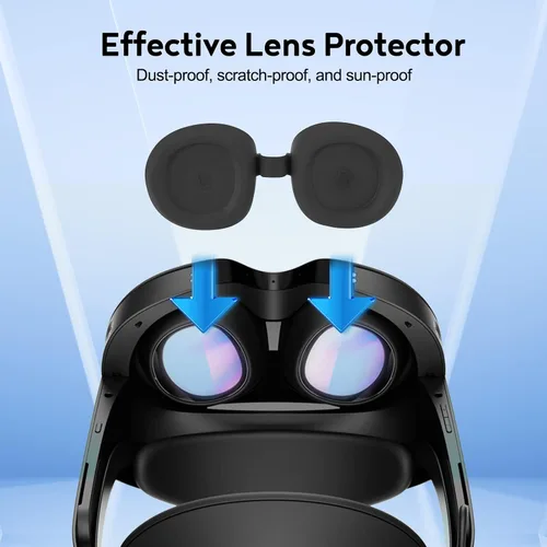 Vista 4 de Empuñaduras de control para accesorios Meta Quest Pro con diseño de carga sin extracción y correa ajustable para nudillos de muñeca, funda