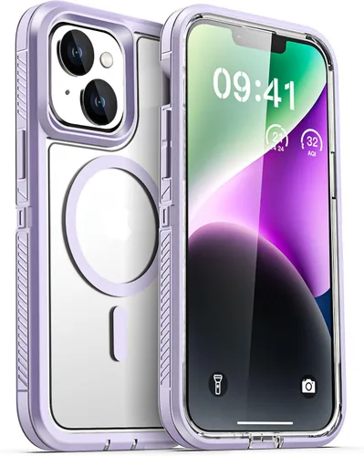 Vista 24 de AICase Funda para iPhone 13 Pro Max [compatible con Magsafe], protección magnética resistente contra caídas, cuerpo completo, a prueba de golpes, a