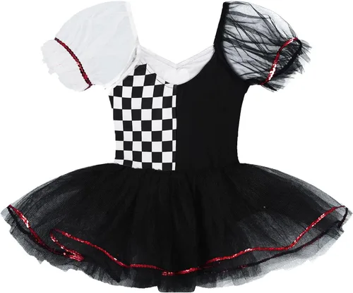 Vista 4 de Disfraz de Reina Pequeña para Niñas de Ballet Danza, Tutú, Vestido de Corazón de Amor para Fiesta