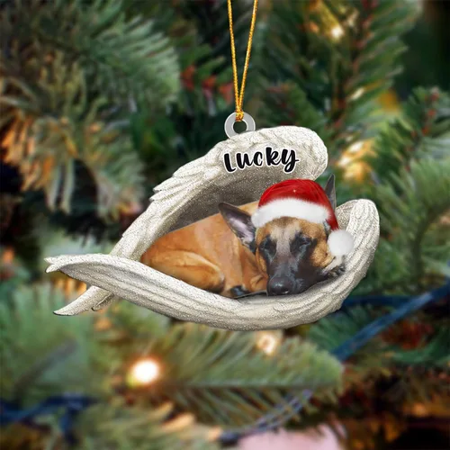 Vista 69 de Ángel durmiente de Afghan Hound para Navidad, adorno personalizado con el nombre del perro, adorno de Navidad personalizado para amantes de perros