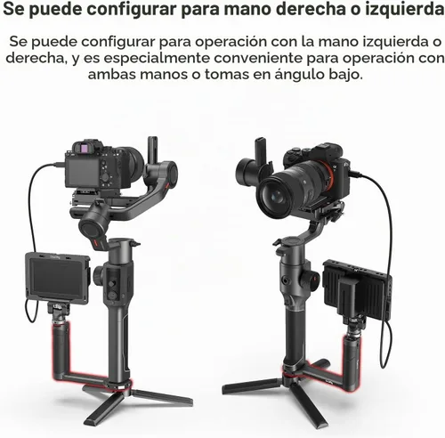 Vista 5 de SmallRig Mango lateral de aluminio para DJI Ronin-S/SC/RS 2/RSC 2/RS 3/RS 3 Pro/RS 3 Mini/RS 4/RS 4 Pro y para ZHIYUN Crane 2S/2/V2 y para MOZA Air