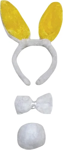 Vista 19 de Petitebella Traje combinado de 3 piezas con diadema de animales y pajarita y cola