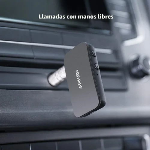 Vista 3 de Anker Soundsync - Receptor Bluetooth para transmisión de música con Bluetooth 5.0, conexión de dispositivo doble, llamadas manos libres, duración
