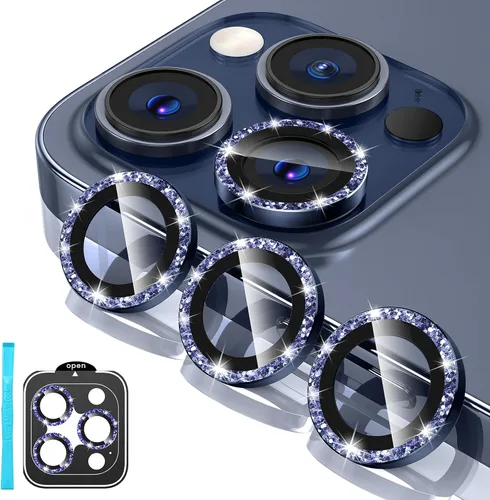 Vista 10 de Tensea Protector de lente de cámara Compatible para iPhone 17 Pro Max/17 Pro/15 Pro Max/15 Pro/16 Pro Max/16 Pro/14 Pro Max/14 Pro, Cubierta