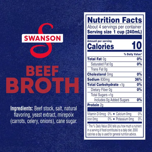 Vista 2 de SWANSON S Caldo de carne, cartón de 32 oz (paquete de 3)