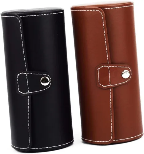 Vista 5 de USHOBE Watch Storage Case 2pcs Roll Storage Box Display Case Wristwatch Display Reloj Para Hombre Inteligente Relojes Inteligentes Para Hombres
