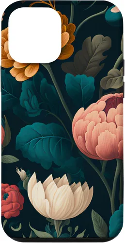 Vista 12 de Funda floral Moody Moody con diseño de flores oscuras vintage para iPhone 15