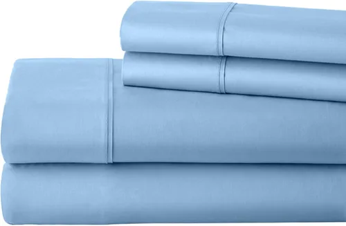 Vista 19 de Real 1000 Thread Count Twin Extra Long Size Sheets 100% Egyptian Cotton 4 PC Sheet Set, Luxurious Bedsheet Sets Soft Silky Sateen Weave, Breathable