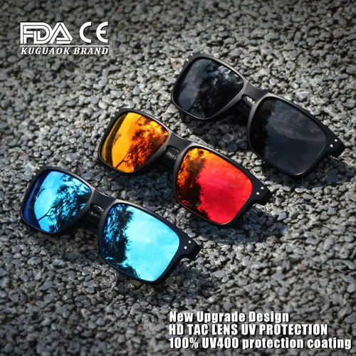 Vista 3 de Gafas de sol cuadradas polarizadas para hombres y mujeres con acabado mate gafas de sol con protección UV