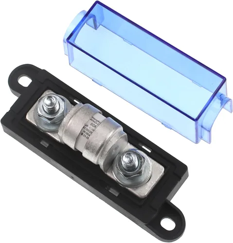Vista 2 de ZOOKOTO Bloque de Fusibles 150VDC IR10KA 80A Clase T con Portafusible de 80 Amperios, Compatible con Inversores y Aparatos de Alta Potencia
