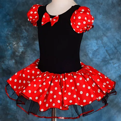 Vista 3 de Dressy Daisy Disfraz de baile con diadema de lunares para niñas