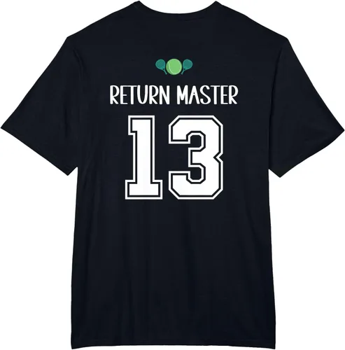 Vista 32 de Camiseta divertida del grupo de tenis de pádel para el equipo de pádel
