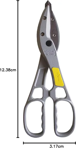 Vista 7 de MIDWEST MagSnips - Tijeras de corte recto para cortar material de hoja regular, fabricadas en los Estados Unidos, MWT-1200