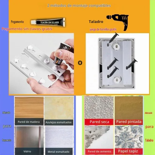 Vista 6 de Tendedero retráctil para exteriores e interiores, resistente de acero inoxidable ajustable con cuerda de secado de alambre con funda de ABS + 0