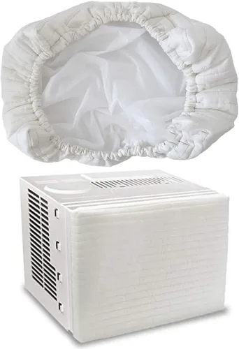 Vista 8 de Garneck 1 funda para aire acondicionado interior, doble aislamiento, ventilador de refrigeración para parabrisas, útil funda de aire acondicionado