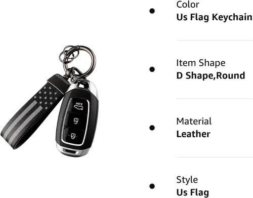 Vista 8 de Kit de llavero de automóvil, llavero de anillo en D antipérdida, giratorio de 360 grados con destornillador, adecuado para hombres y mujeres