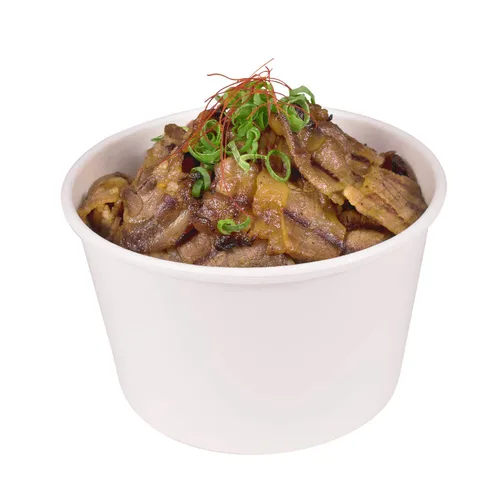 Vista 5 de Karat Tazones de sopa de papel para alimentos calientes y fríos, ideales para sopa, fideos, pasta y aperitivos, color blanco (C-KDP28W)