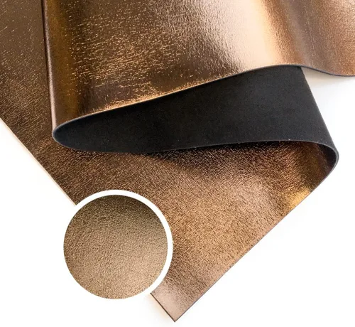 Vista 10 de Piel de cordero metálica azul claro real: material de cuero genuino brillante para costura, manualidades y fabricación de joyas