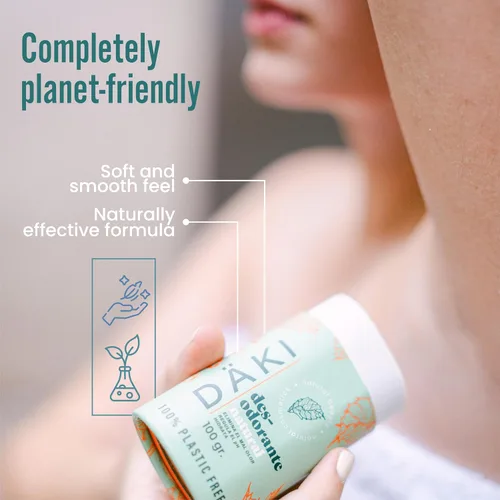 Vista 6 de Däki Natural Deodorant Stick 100 g – Refreshing Mint, Aluminium-Free, Natural, Paraben Free – Sensitive Skin – Biodegradable Compostable Packaging