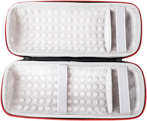 Vista 3 de Funda de almacenamiento para altavoces JBL Pulse 4 con correa para el hombro y la mano, funda de transporte rígida de EVA para viaje, funda