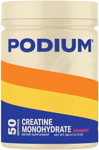 Vista 10 de Podium Nutrition, Solos Monohidrato de creatina, 50 porciones, limonada rosa, aumenta el rendimiento atlético