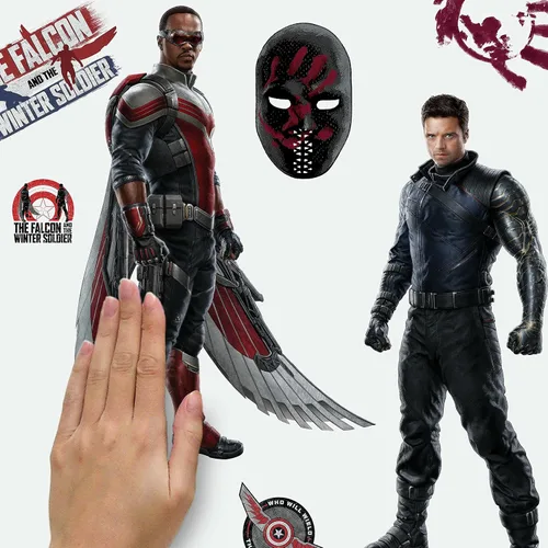 Vista 5 de Roommates RMK4701SCS Falcon and The Winter Soldier - Calcomanías adhesivas
