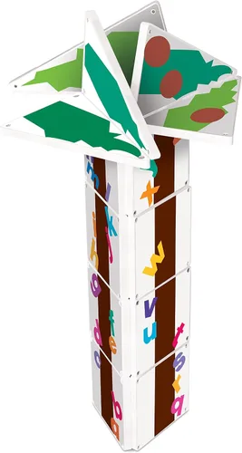 Vista 6 de CreateOn Chicka Chicka Boom Boom Set, juguetes magnéticos de construcción para niños, juguetes educativos para niños a partir de 3 años, 19 piezas