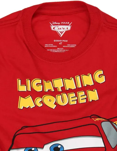 Vista 5 de Disney Cars Rayo McQueen - Camiseta de manga larga para niños pequeños