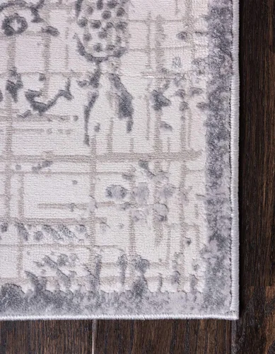 Vista 8 de Unique Loom Aberdeen Collection - Alfombra de área Stanhope (2' 7" x 6' 1" camino, gris/beige)