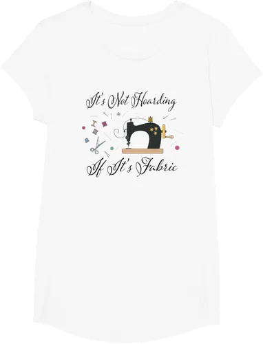 Vista 28 de It's Not Hoarding If Its - Camiseta de costura para acolchado, Blanco, S