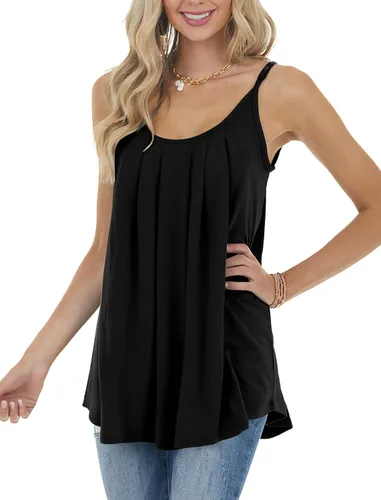 Vista 3 de Geifa - Camisetas sin mangas de verano para mujer, trajes de vacaciones, ropa a la moda