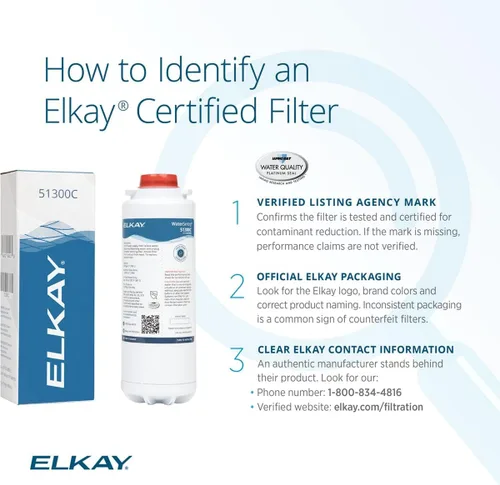 Vista 3 de Elkay WaterSentry 51300C - Filtro con certificación NSF/ANSI de microplásticos (3 unidades)